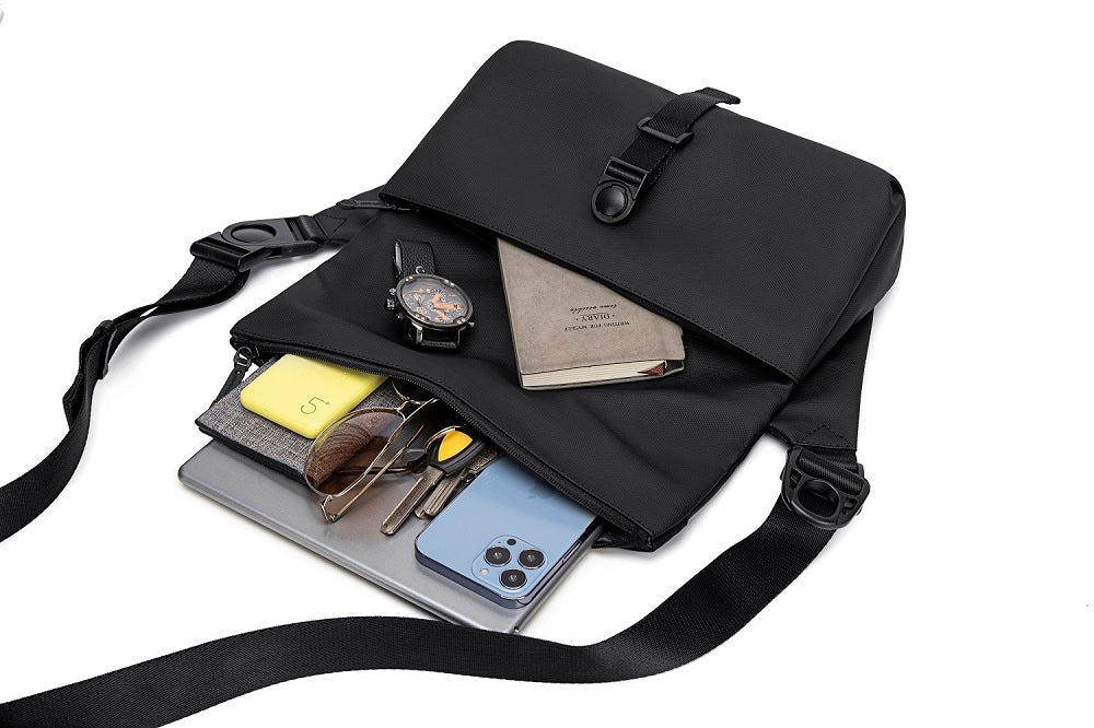 Crossbody Tasche Charm von Arctic Hunter in Schwarz – stilvoll und funktional für Reisen und Arbeit