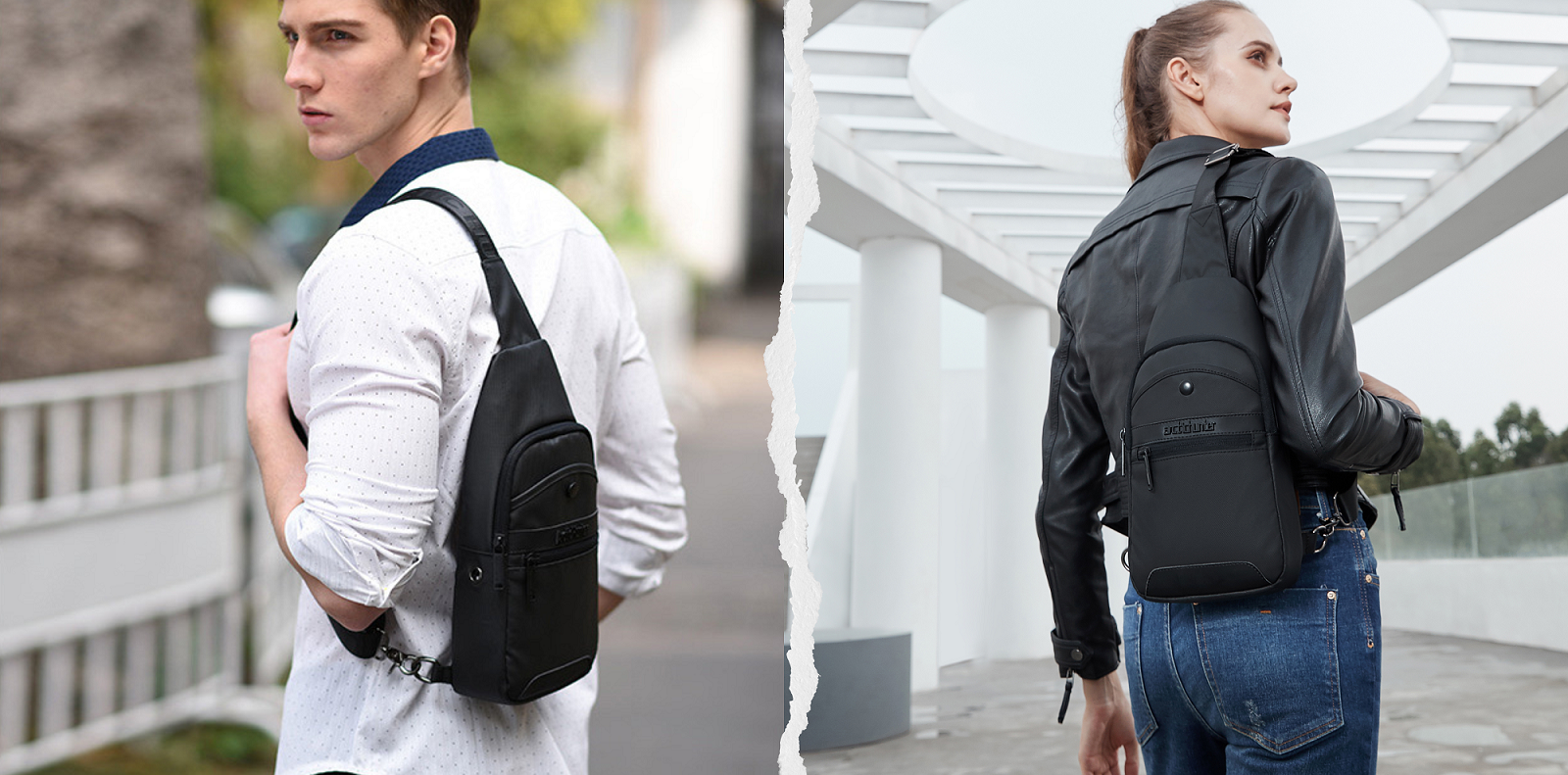 Crossbody-Tasche Arctic Hunter Solid im Alltag – stylisch und funktional