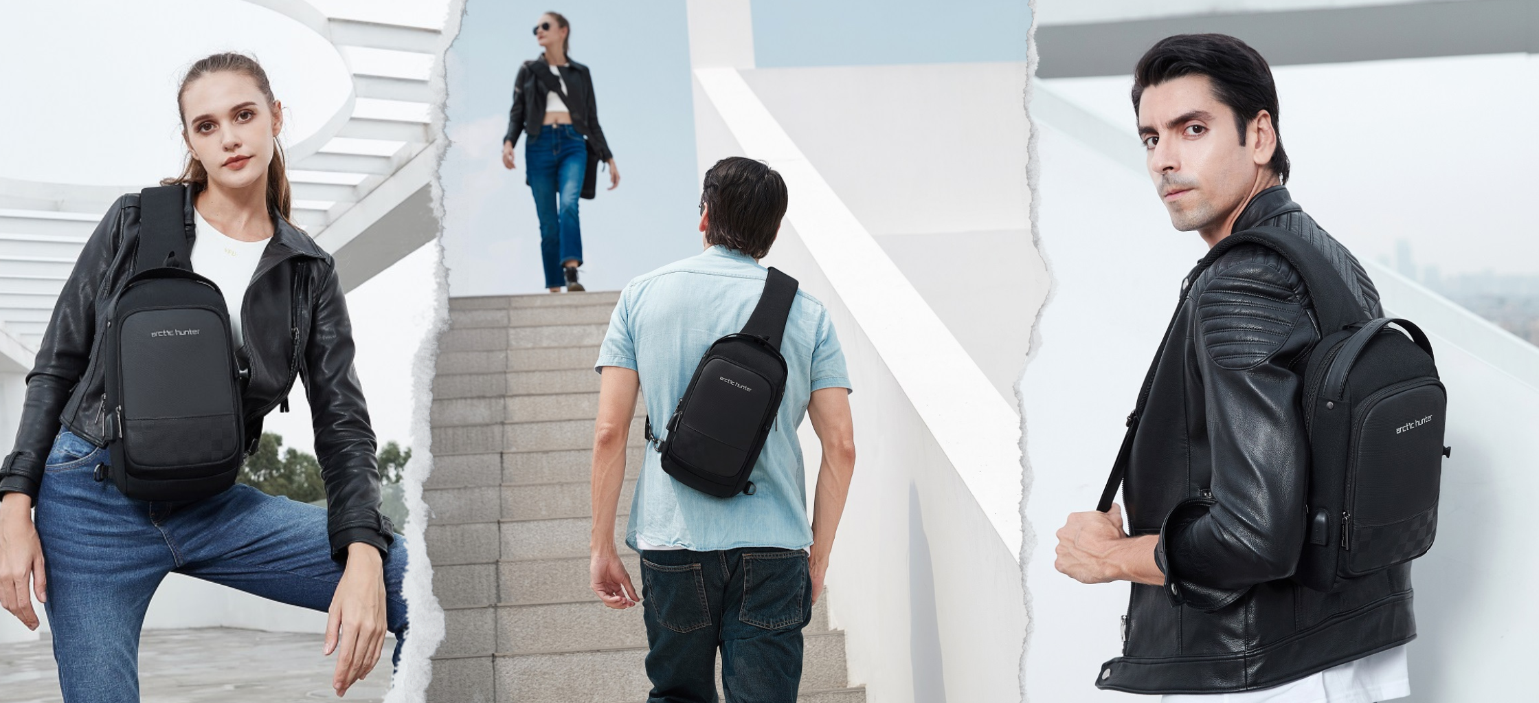 Crossbody tasche Clone von SC-Bag im Freizeit-Look getragen – ideal für den Alltag