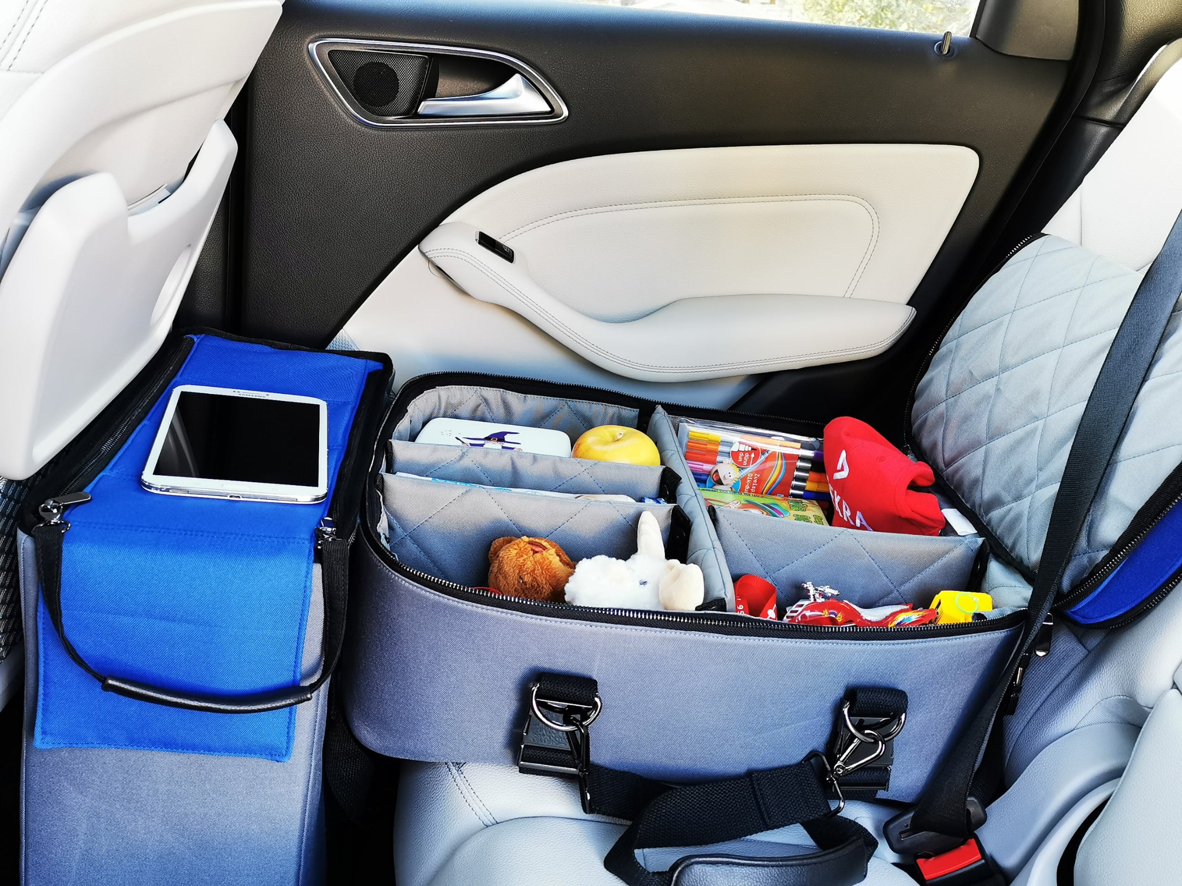 CSOS Auto Organizer Tasche für Kinder – Snacks, Spielsachen und Bücher ordentlich im Auto verstaut.