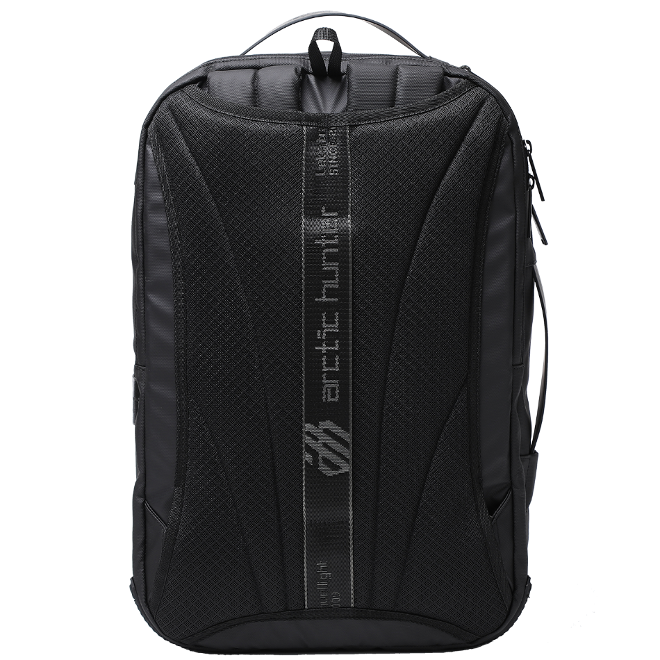 Arctic Hunter TravelMate 3-in-1 Laptop Rucksack Herren mit verstaubaren Schultergurten und Trolley-Befestigung auf der Rückseite – ideal für Reisen, Business und Alltag.