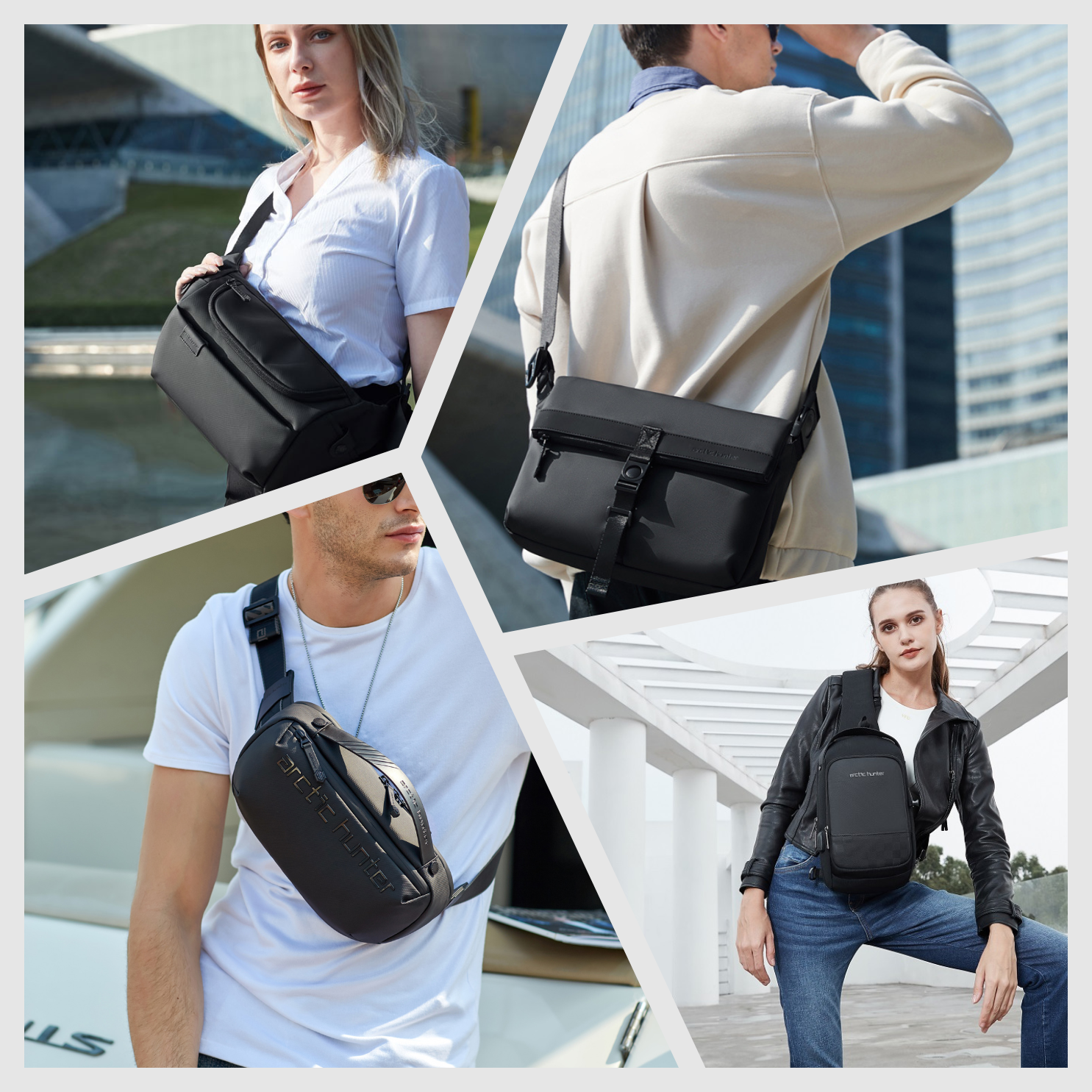 Hochwertige, wasserabweisende Unisex Umhängetasche - crossbody-bags für Frühling, Alltag und Reisen – leichtes modernes Lifestyle-Design
