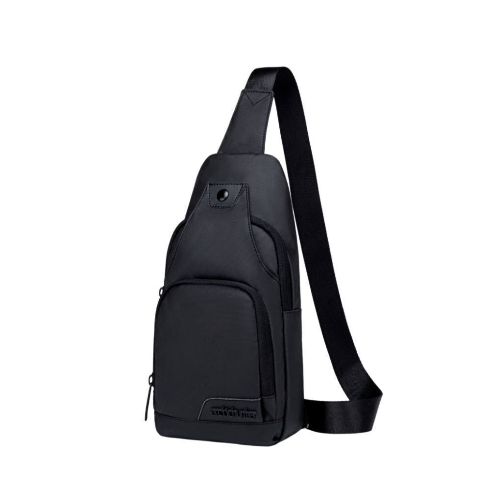 Arctic Hunter Solid Pro Crossbody-Tasche in Schwarz – kompakt & wasserabweisend