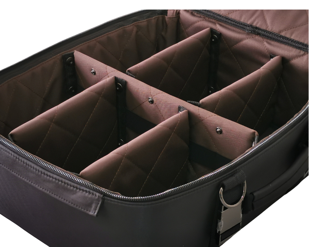 CSOS Sitz-Tasche mit variabler Innenaufteilung – robuster Auto Organizer mit gepolsterten Fächern für Laptop, Ordner und Reiseutensilien.