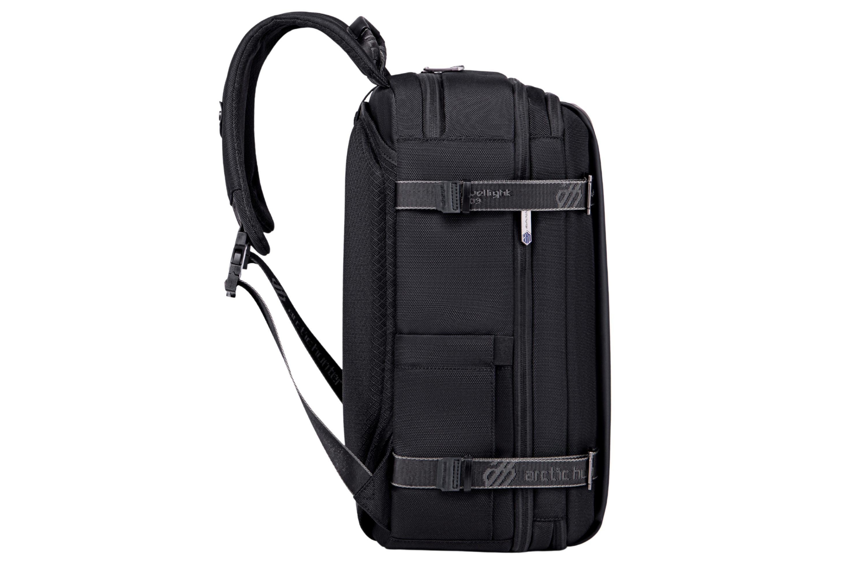 Expandable Explorer Rucksack kompakt – eleganter Business-Rucksack, wasserabweisend, Laptopfach bis 15,6″, perfekt organisiert für Pendler und Handgepäck.